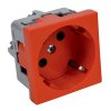 Kopos QS 45X45 C_BB Розетка QUADRO со шторками красная 16 A, 250 V
