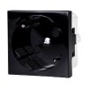 Kopos QS 45X45 C_FB Розетка QUADRO со шторками черная 16 A, 250 V