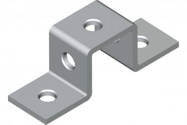 Фотография товара 'Kopos VS-LP-41-101-HDZ Пластина П-образная 5 отв. под профиль 41х41 (HDZ)'