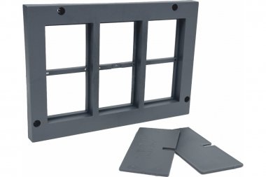 Фотография товара 'Kopos PP 80/45/6_LB Рамка приборная на 6 модулей 45х45 напольного лючка KOPOBOX 80'