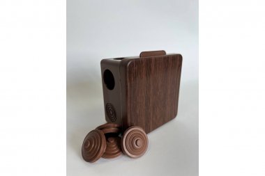 Фотография товара 'Kopos RK-8101_TD Коробка расп. wood style для О/П 80X80x50мм 7хD25мм, IP54'