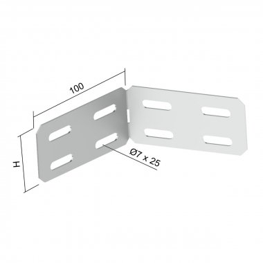 Фотография товара 'Kopos SU-80-S Пластина соединительная универсальная SU 80 S=1.2 (S)'