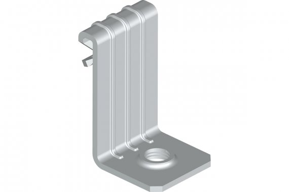 Фотография товара 'Kopos VBZ-1-5-M6-G Вертикальный балочный зажим 1-5мм с отгибом и резьбой М6'