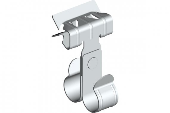 Фотография товара 'Kopos BZ-2-7-TD20 Балочный зажим 2-7мм под трубу 20мм двойной'