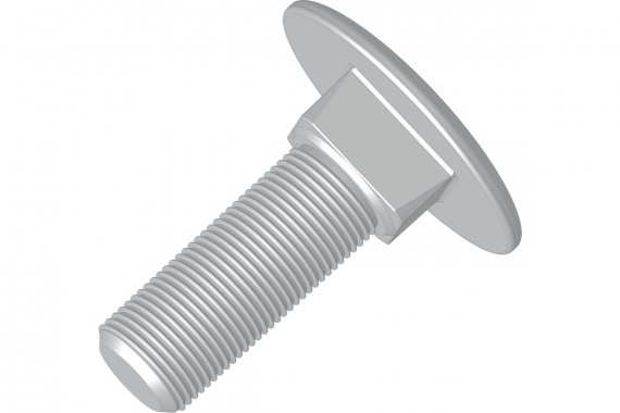 Фотография товара 'Kopos KEUS-V-6-16 Винт с гладкой головкой и квадратным подголовником 6х16'