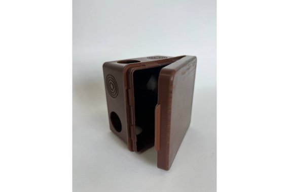 Фотография товара 'Kopos RK-8110_TD Коробка расп. wood style для О/П 100x100x50мм 8хD25мм, IP54'