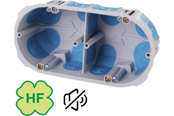 Фотография товара 'Kopos KPL 64-50/2LD HF_KA Коробка огнестойкая безгалогеновая установочная для полых стен 68х138х50мм'