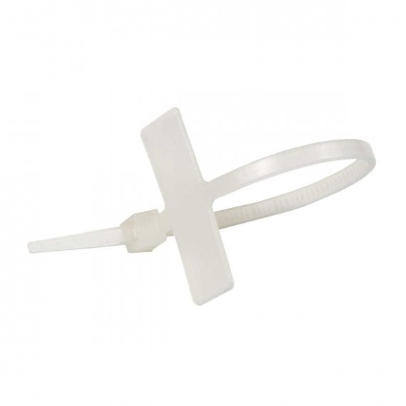 Фотография товара 'Kopos SPM 100X2.5_HA Хомут P6.6 маркировочный, белый табличка 8х25,4'