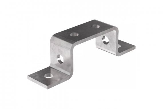 Фотография товара 'Kopos VS-LP-41-102-HDZ Пластина П-образная 6 отв. под двойной профиль 41х41 (HDZ)'